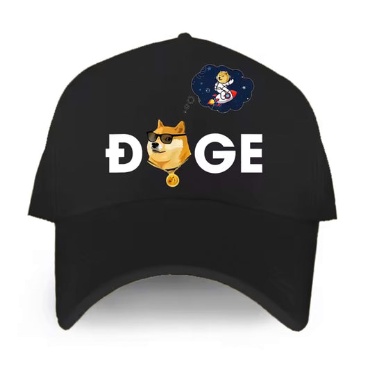 Dogecoin Doge HODL To the Moon Crypto Unisex Classic Black Baseball Cap