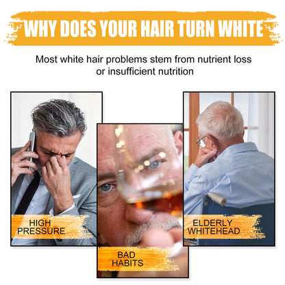 2× Men'S Grey Coverage Bar Shampoo Hair Darkening Black Soap for Grey Hair Cover