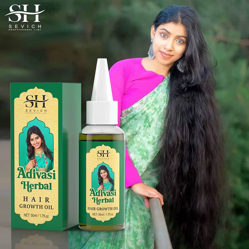 Ayurvedic Hair Growth Oil India Adivasi Organic Hair Growth Serum anti Hair Loss Fast Regrowth Thicken Oils Hair Growth Products