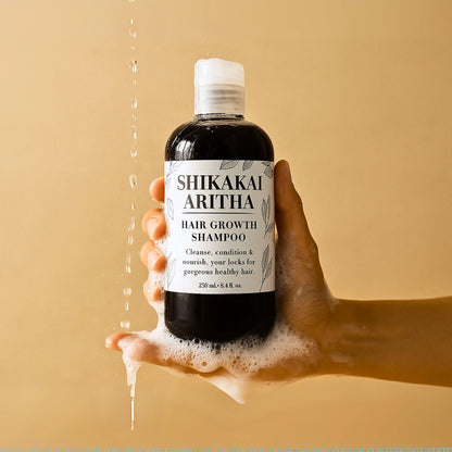 Shikakai & Aritha Hair Growth Shampoo – Natural Scalp Cleanser for Thicker, Fuller Hair