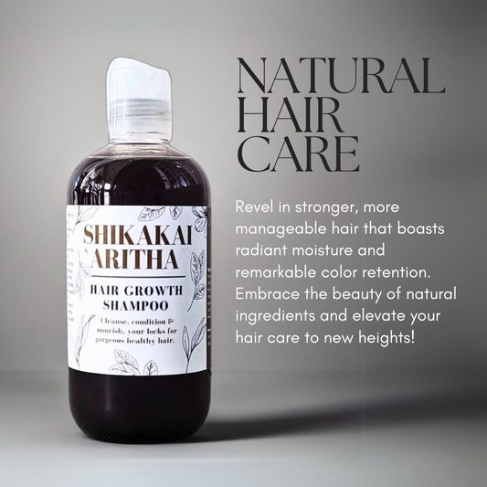 Shikakai & Aritha Hair Growth Shampoo – Natural Scalp Cleanser for Thicker, Fuller Hair